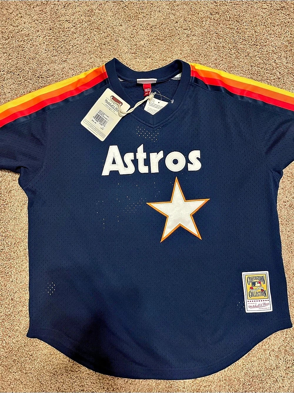 Mitchell & Ness Houston Astros Cooperstown Nolan Ryan jersey new adult xl